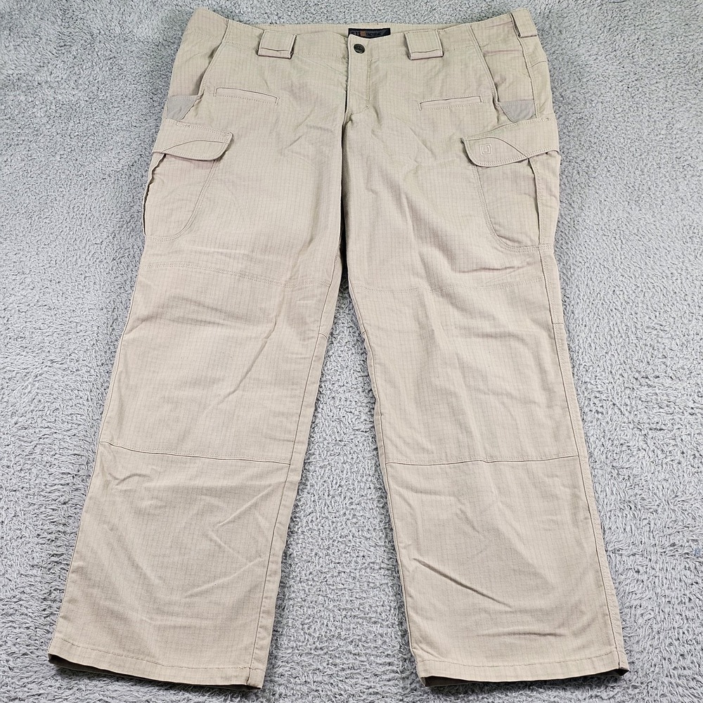 5.11 Tactical Pants Womens 18 Regular Khaki Ripstop Cargo Tactical Work Utility